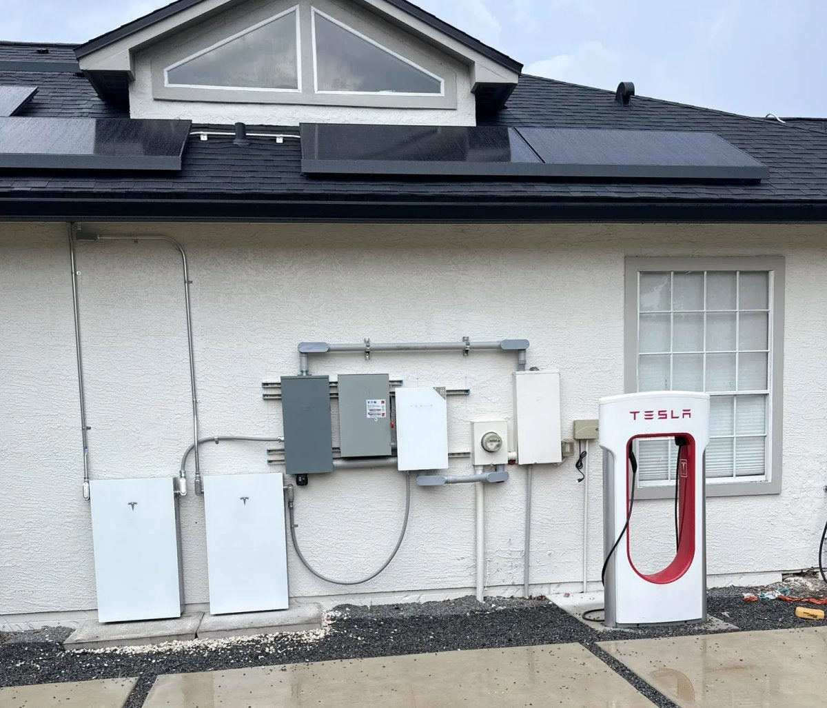 Tesla Owner Builds Custom 'Supercharger' at Home