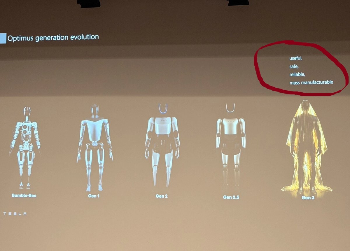 Tesla Optimus Gen 3 Silhouette Revealed by Program Lead