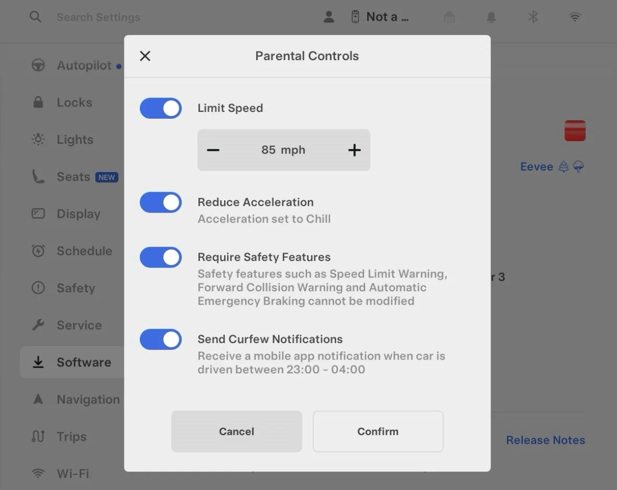 Exclusive: Tesla Will Allow Blocking Browser, Arcade, and Tesla Theater in New Parental Controls Update