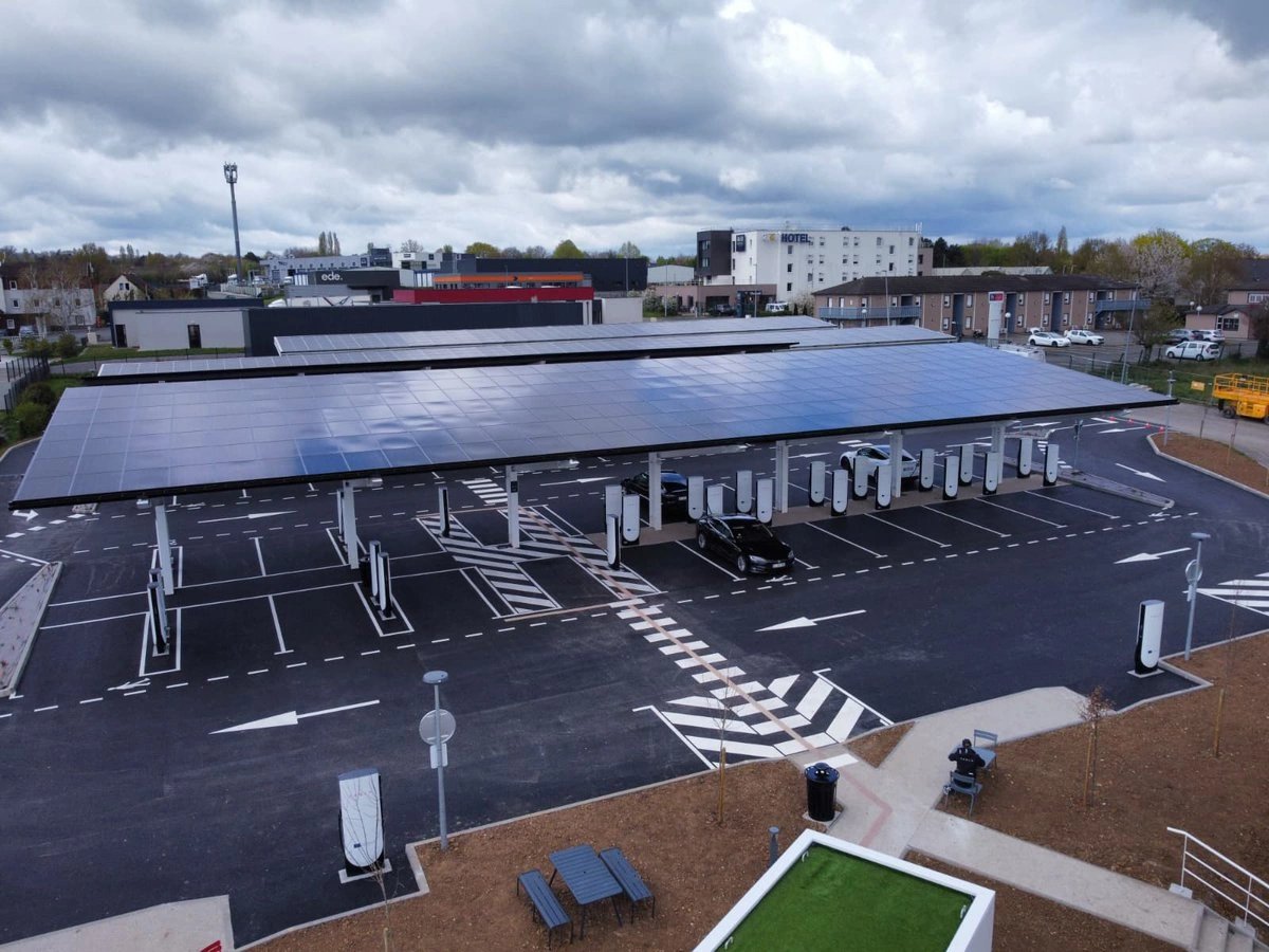 Tesla Hits 80,000 Superchargers With Huge Site in France