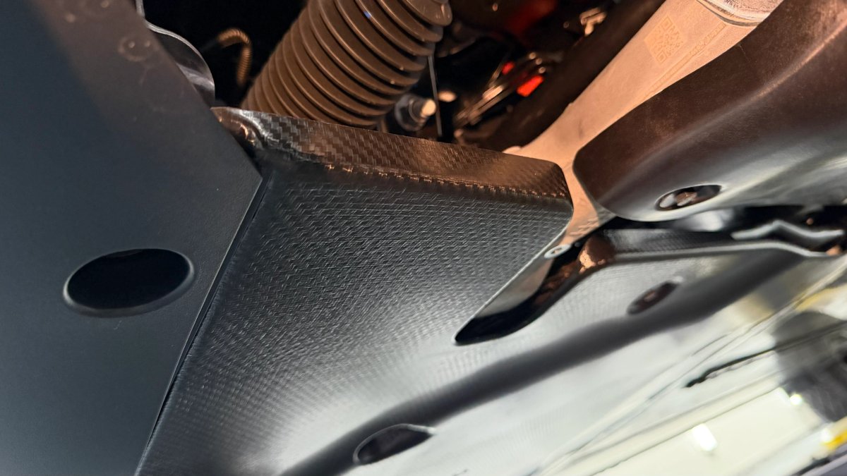 Tesla Upgrades Cybertruck Underbody With Carbon Fiber