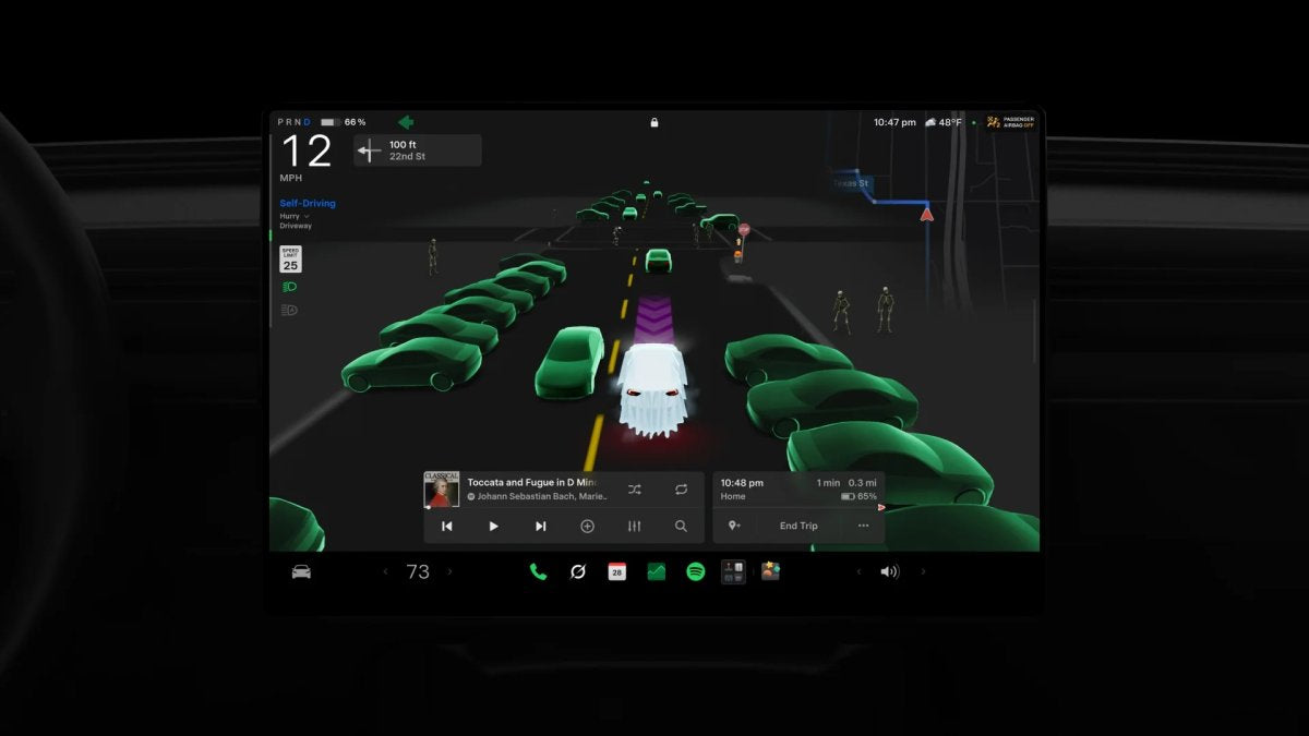 Halloween Mode Headed to Tesla FSD Branch Soon