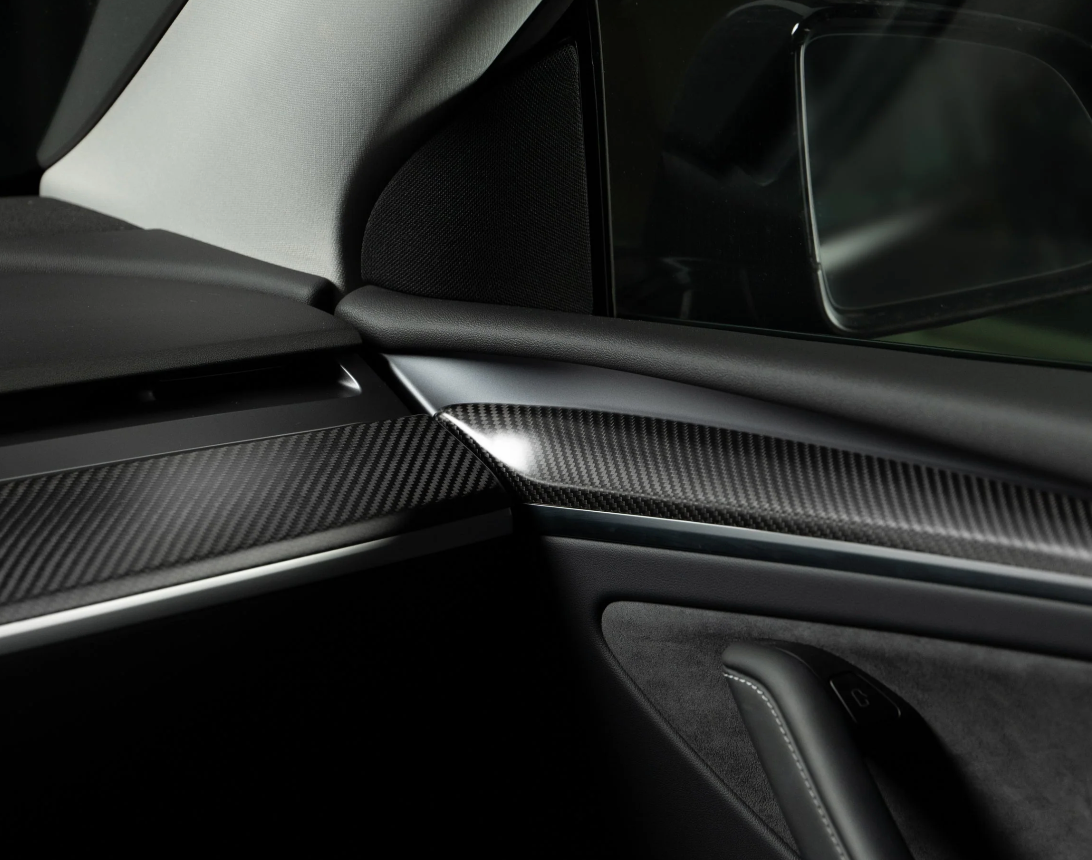 Tesla Model Y Carbon Fiber Performance Rear Spoiler - TESLARATI Marketplace - View #3