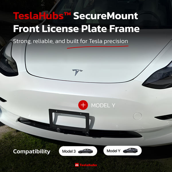 Cornice per targa anteriore TeslaHubs™ SecureMount