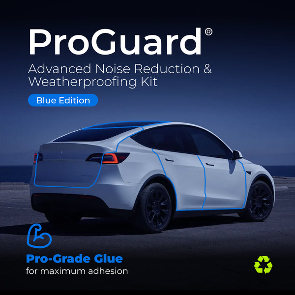 TeslaHubs™ ProGuard: Kit Avanzato per Riduzione del Rumore e Impermeabilizzazione Edizione Blu