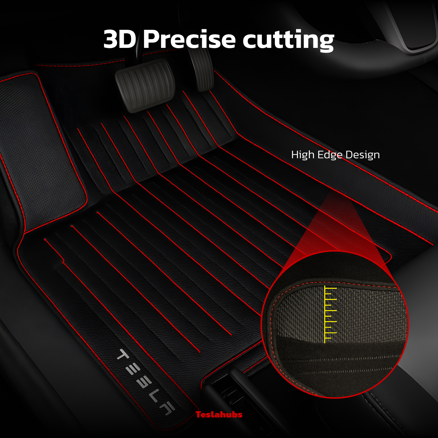 TeslaHubs™ Tapis toutes saisons premium pour Model 3/Y
