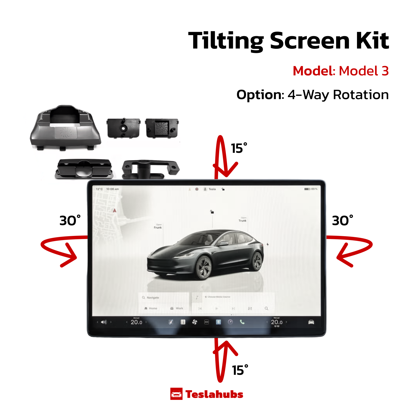 Kit Schermo Inclinabile Teslahubs™
