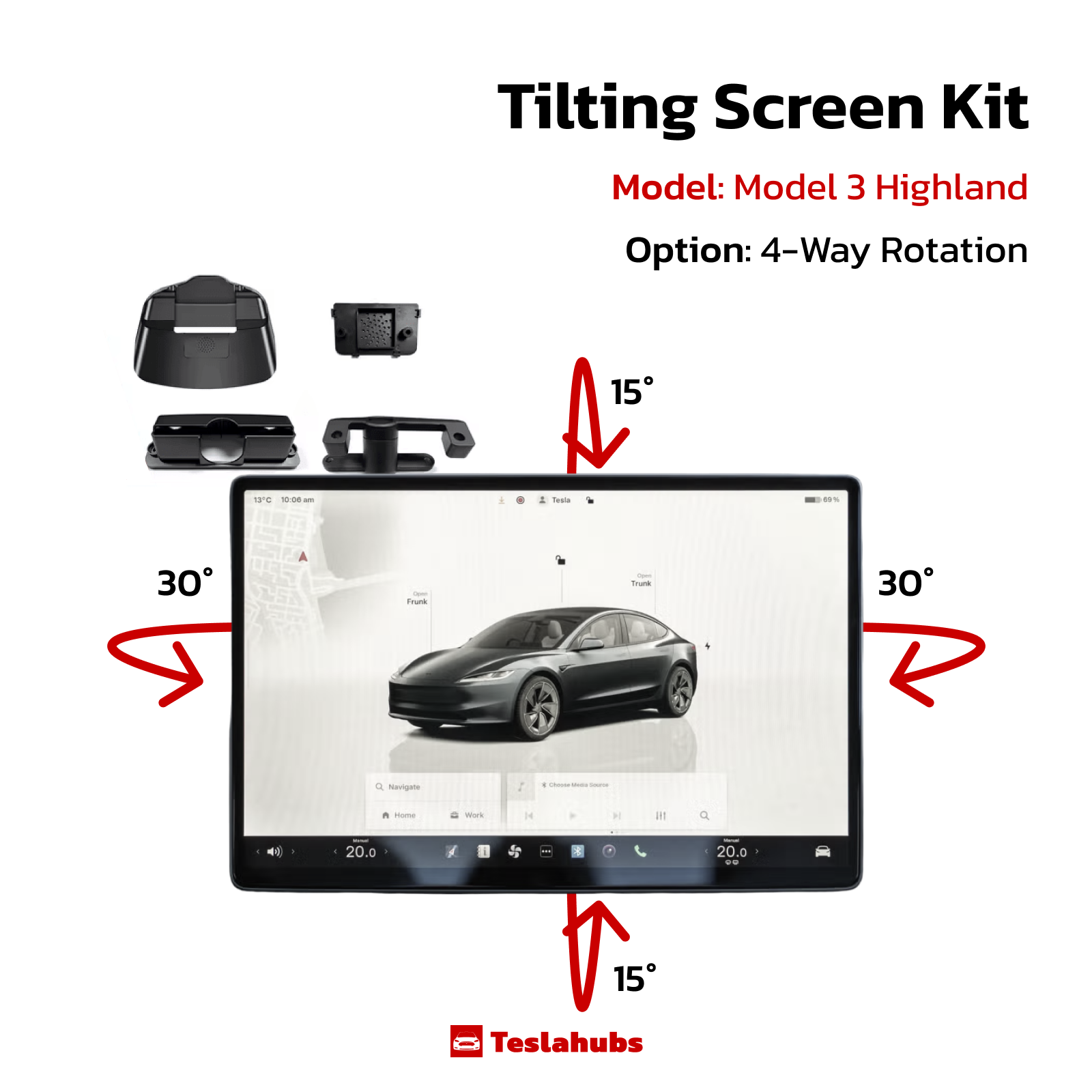 Kit Schermo Inclinabile Teslahubs™
