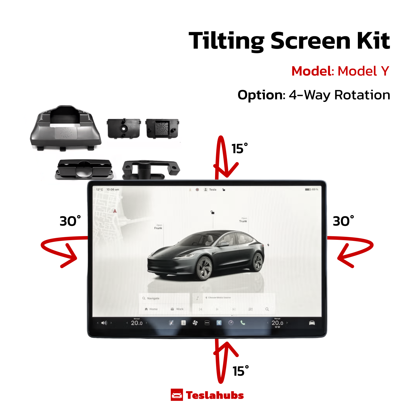 Kit Schermo Inclinabile Teslahubs™