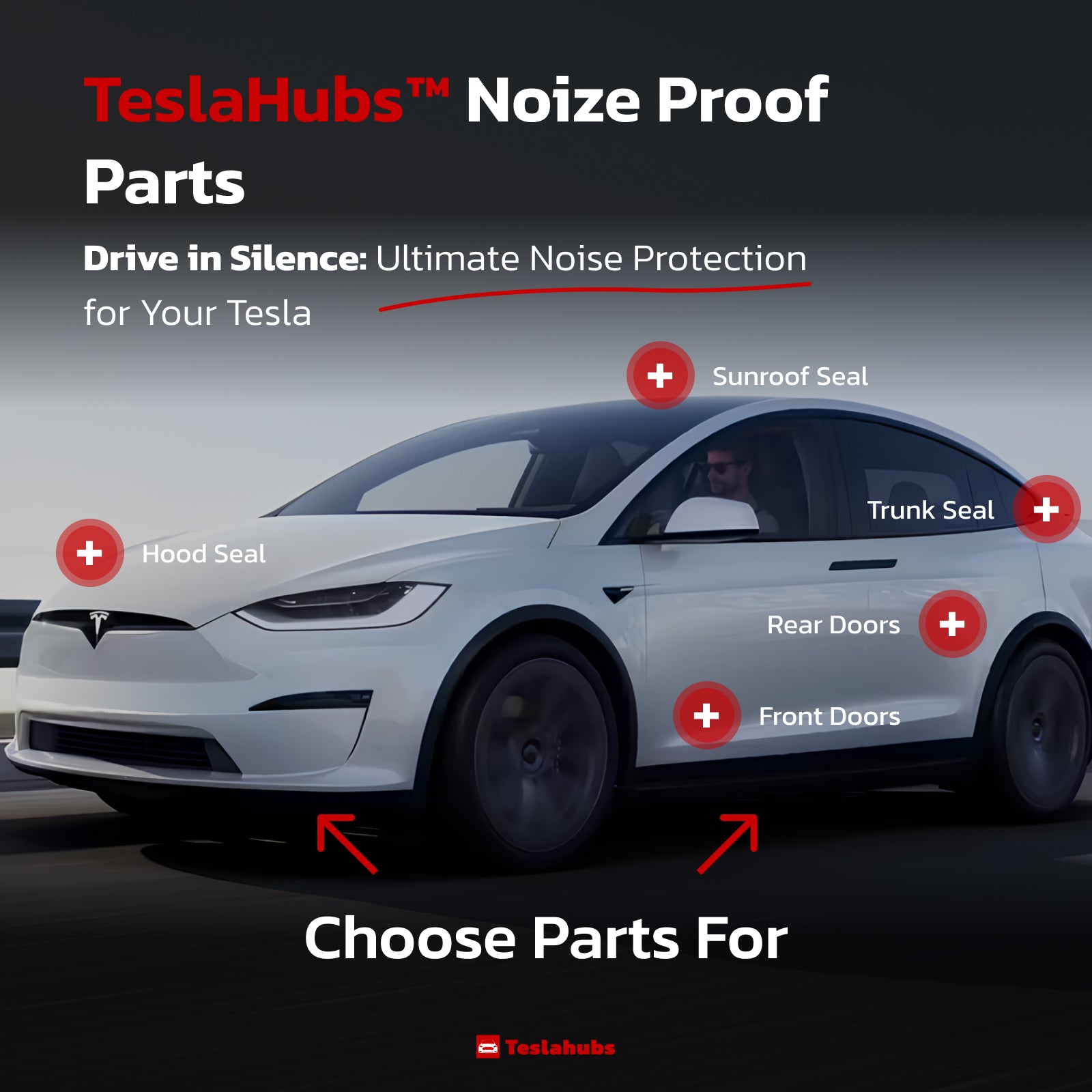 TeslaHubs™ ProGuard: Advanced Noise Reduction & Weatherproofing Kit