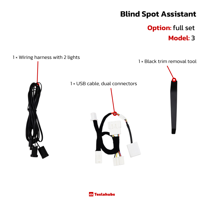 Sistema di Monitoraggio Angolo Cieco TeslaHubs™ (BLIS)