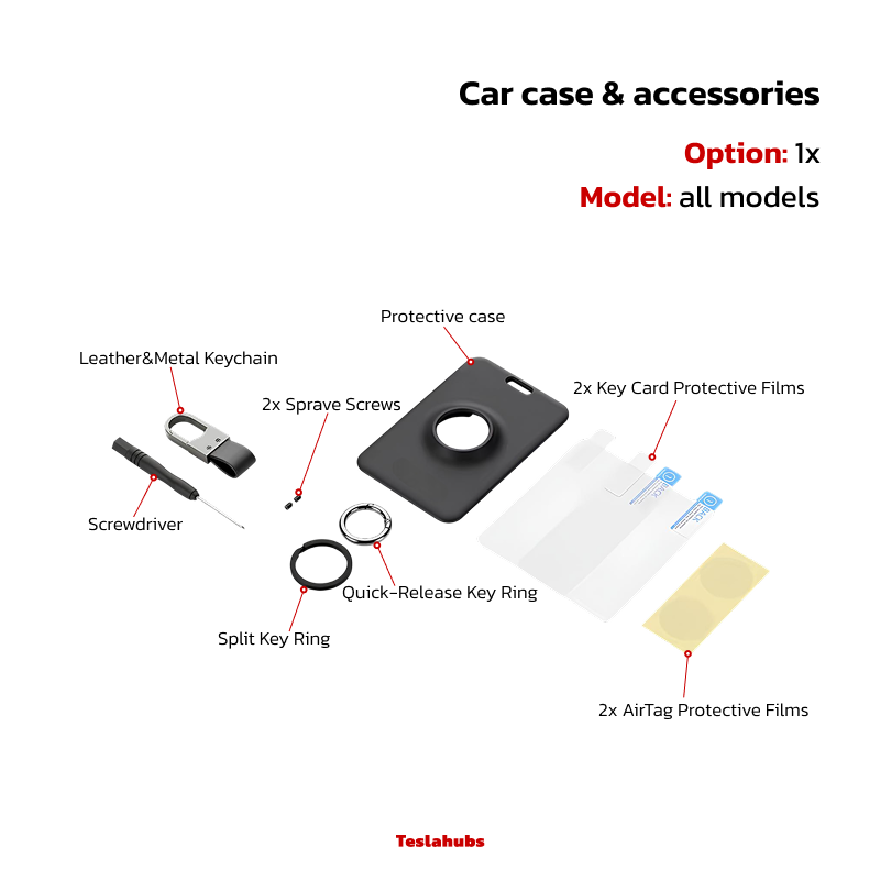 Porta Carte TeslaHubs™ con Air Tag