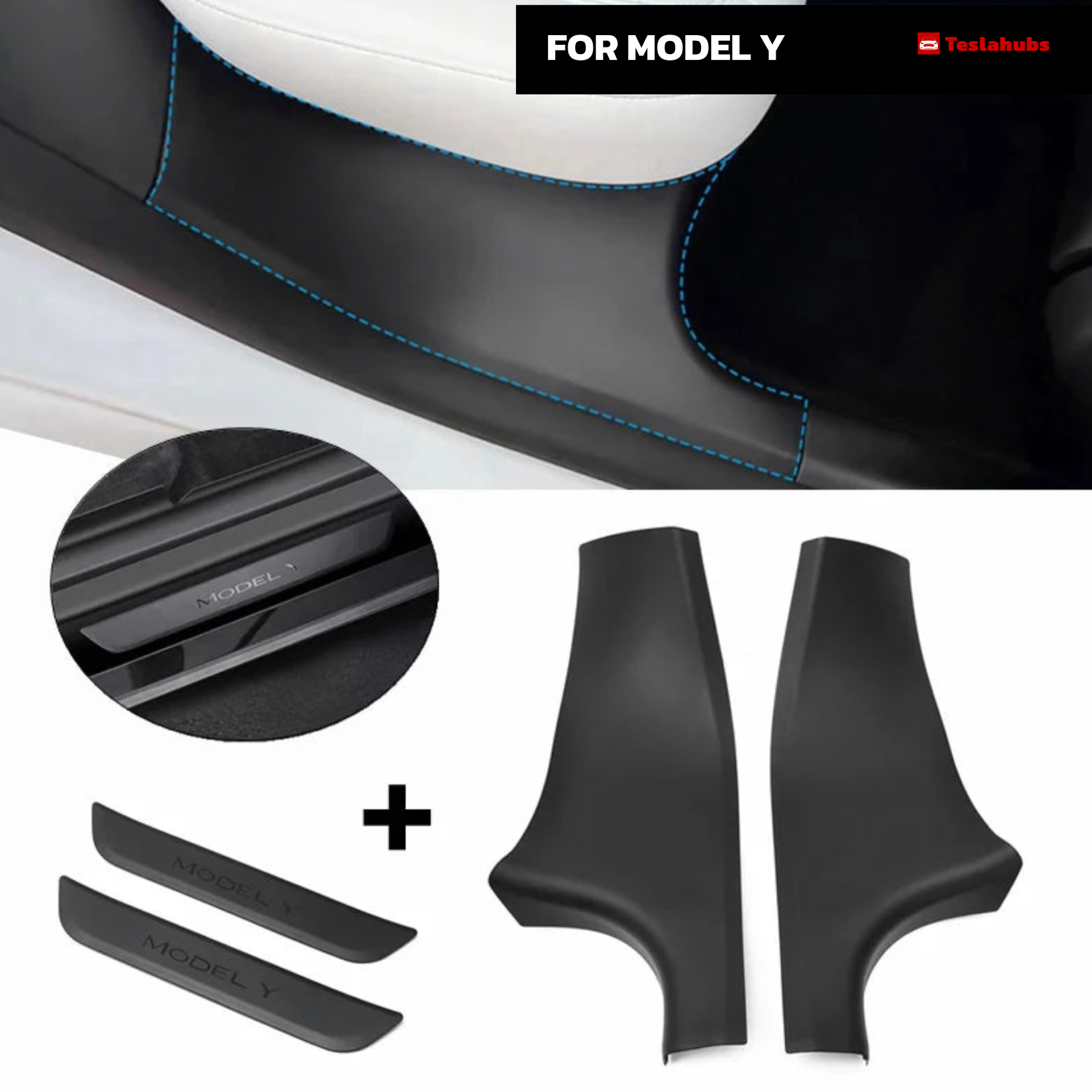 Protection du joint de porte Teslahubs™ pour le modèle Y