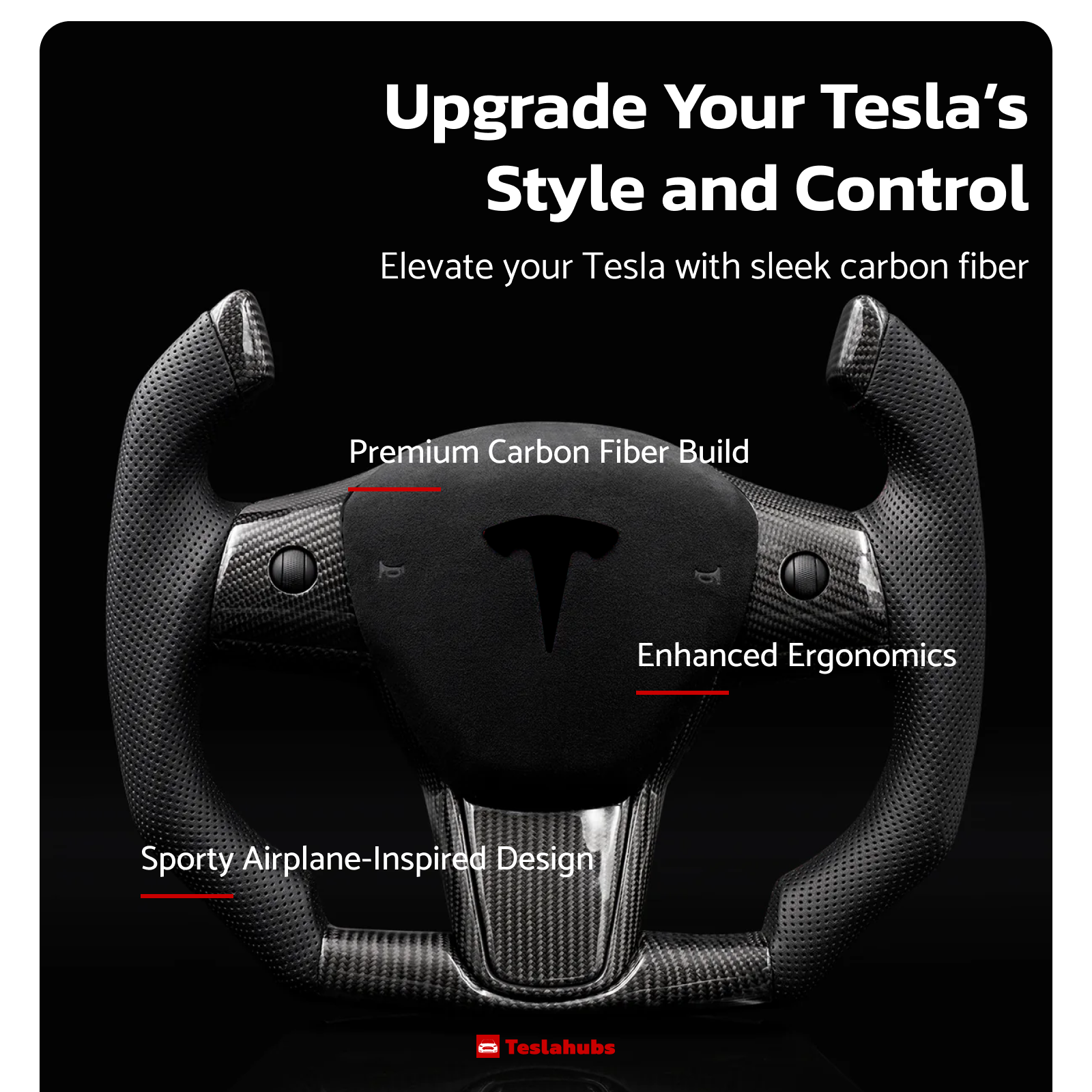 Teslahubs™ Mittelkonsolen-Aufbewahrungsset, Modell 3 / Y