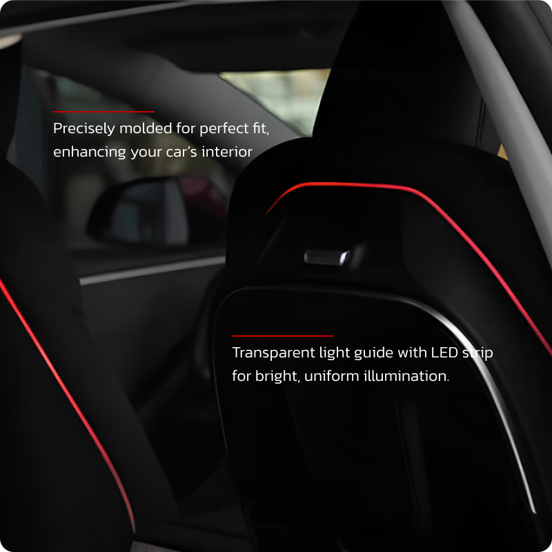 Luci Ambientali RGB per Sedili Posteriori TeslaHubs™