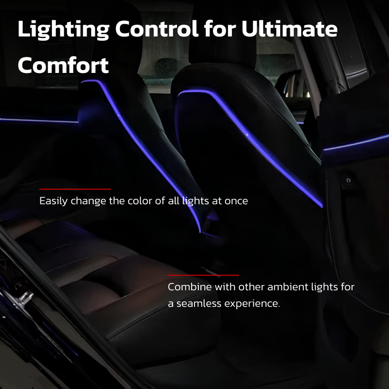 Luci Ambientali RGB per Sedili Posteriori TeslaHubs™