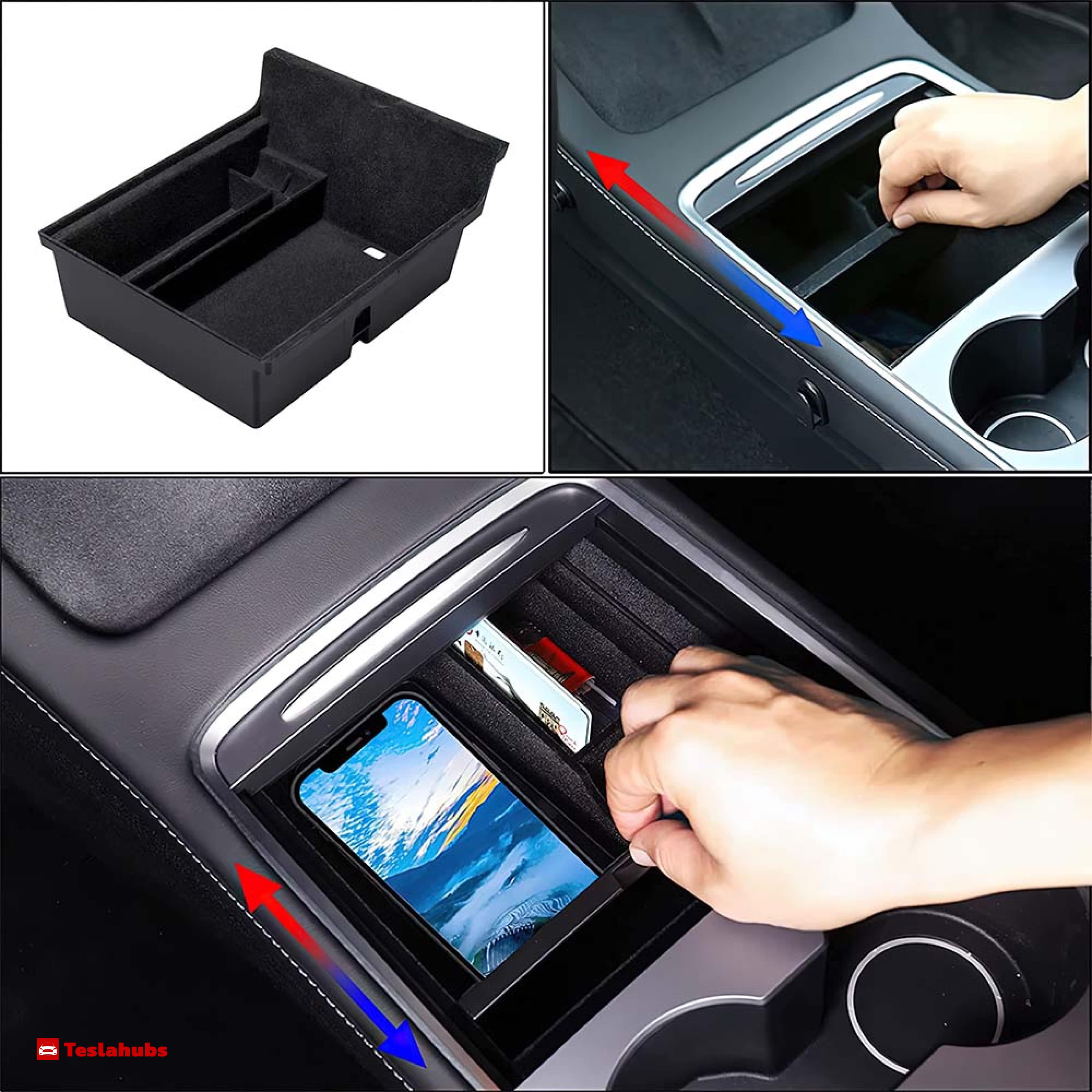 Teslahubs™ Konsolen-Organizer-Set für Model 3 / Y