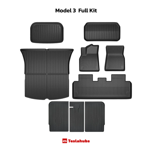 TeslaHubs™ All Weather Mats For Model 3/Y
