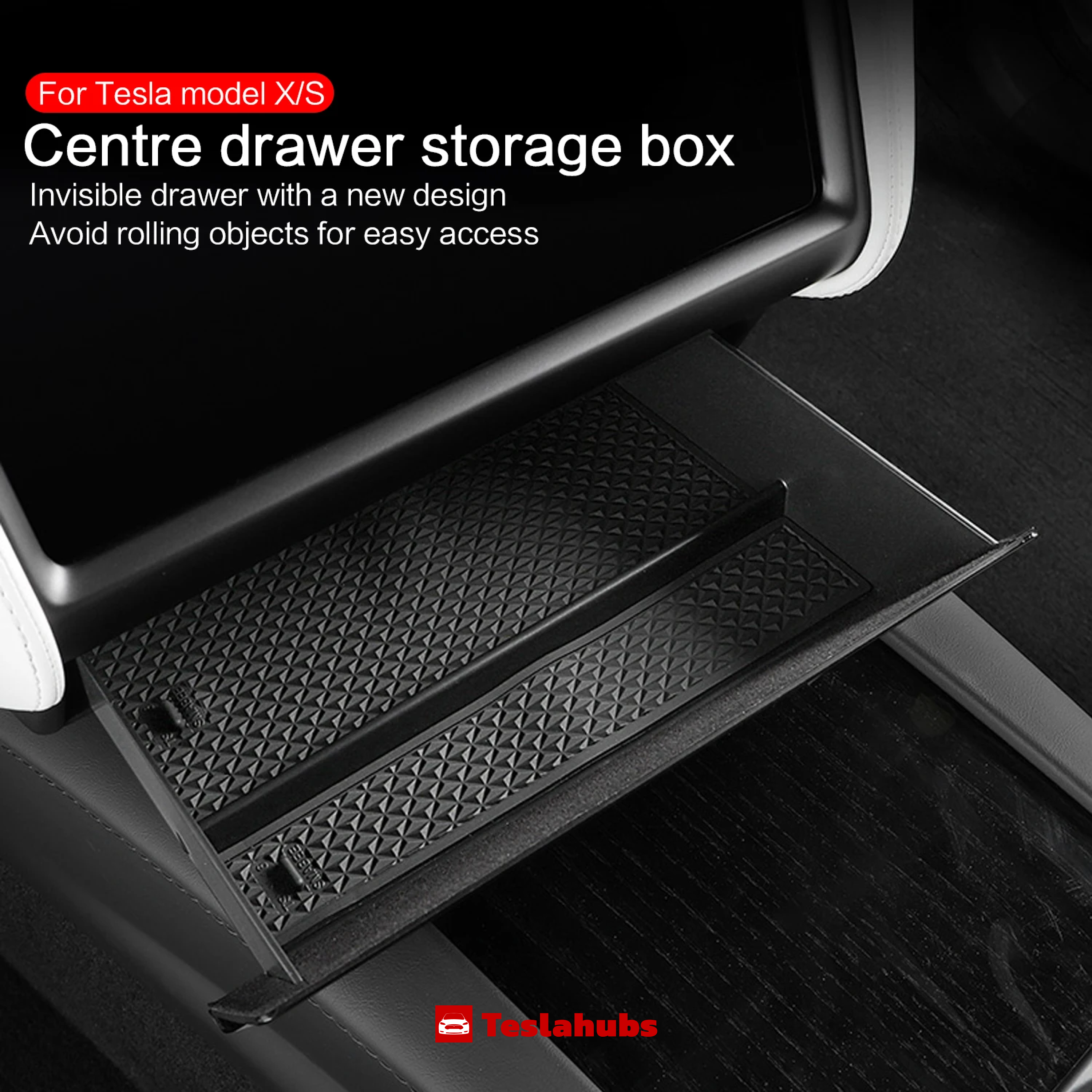 Teslahubs™ tiroir de rangement pour Model X/S