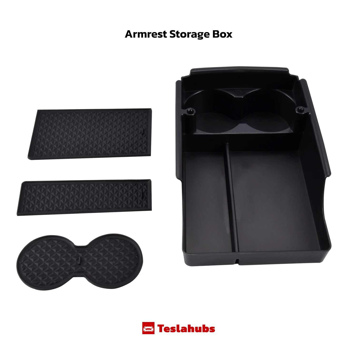 Teslahubs™ Scatola portaoggetti per bracciolo per Tesla Model X/S