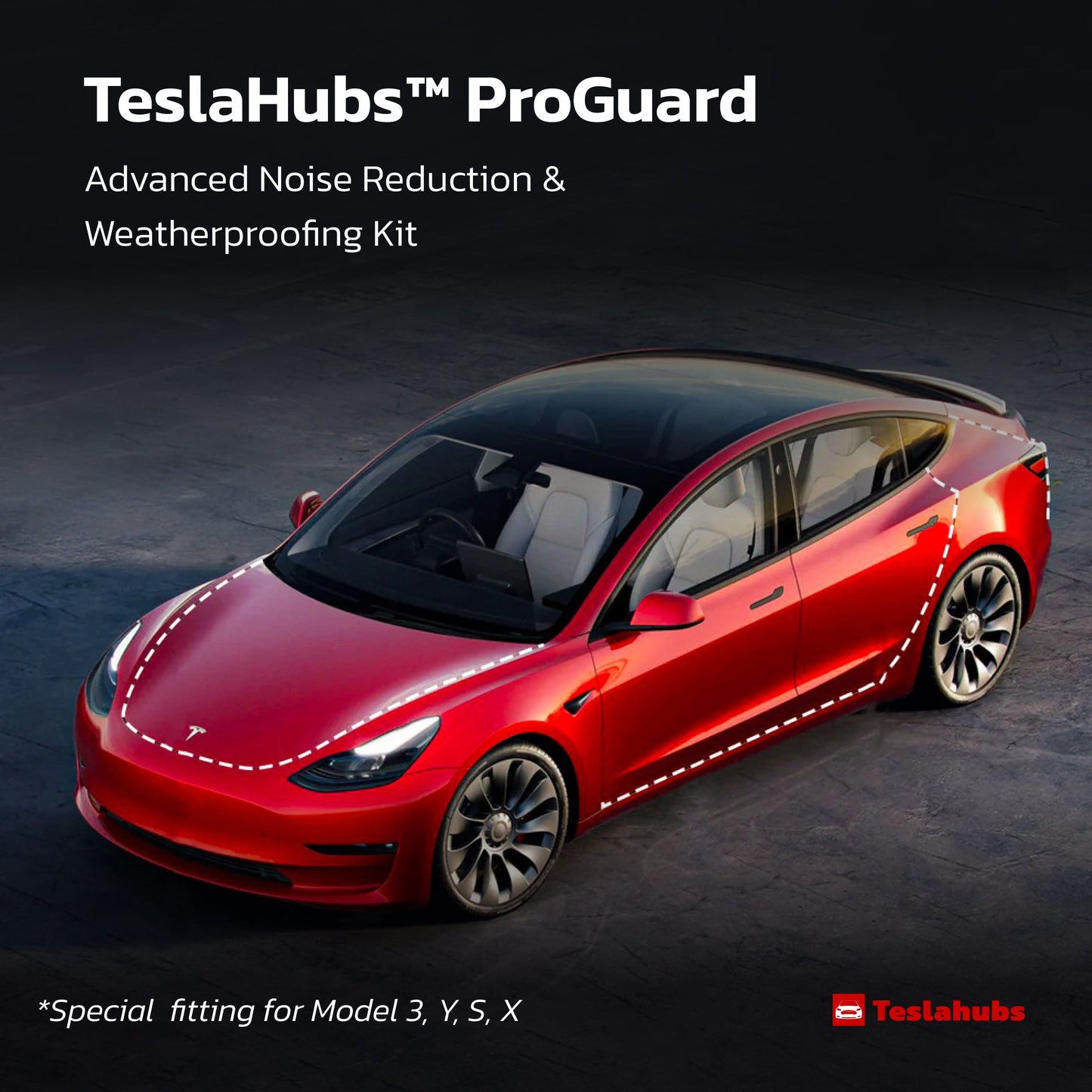TeslaHubs™ ProGuard: Advanced Noise Reduction & Weatherproofing Kit
