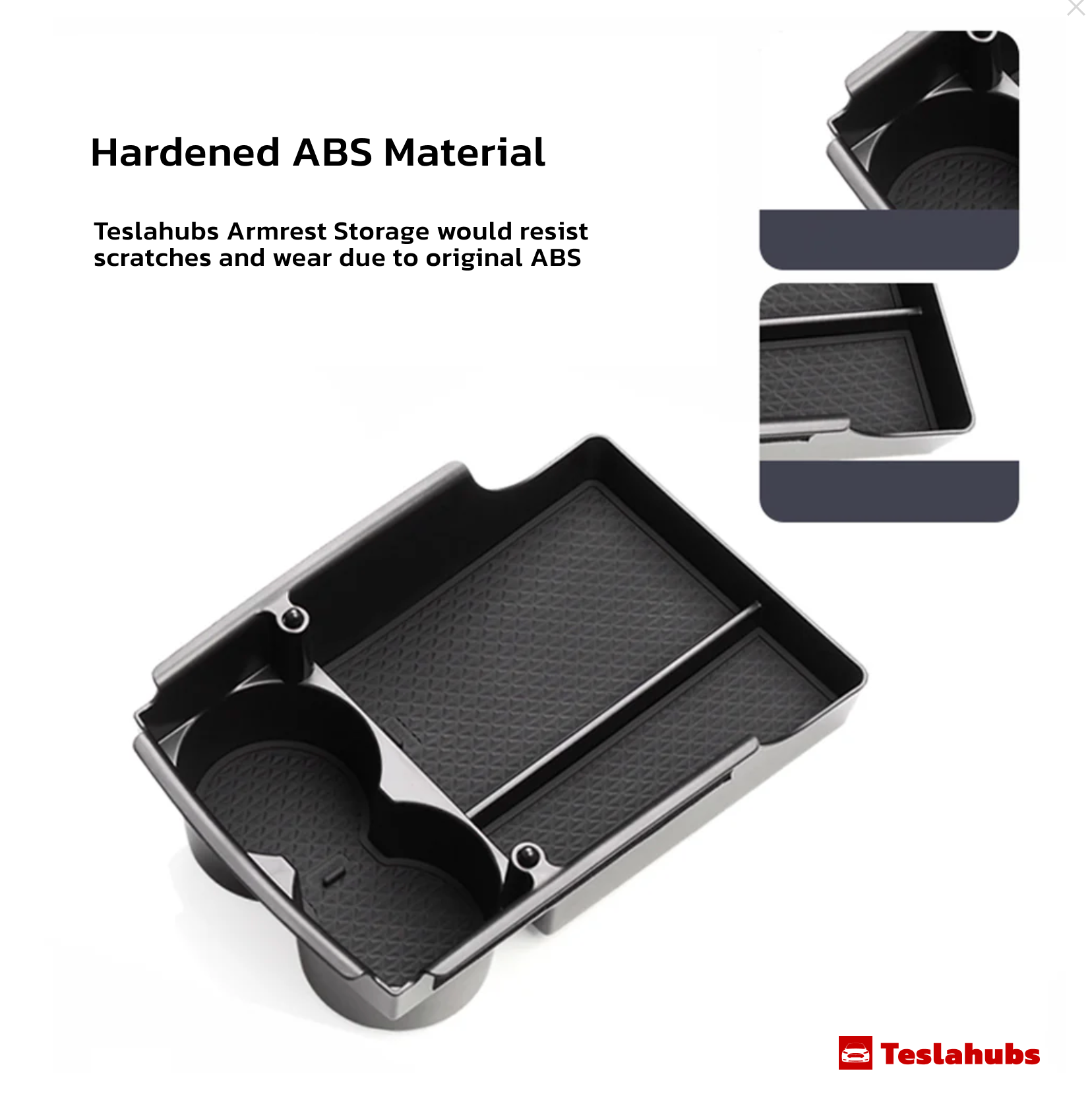 Teslahubs™ Scatola portaoggetti per bracciolo per Tesla Model X/S