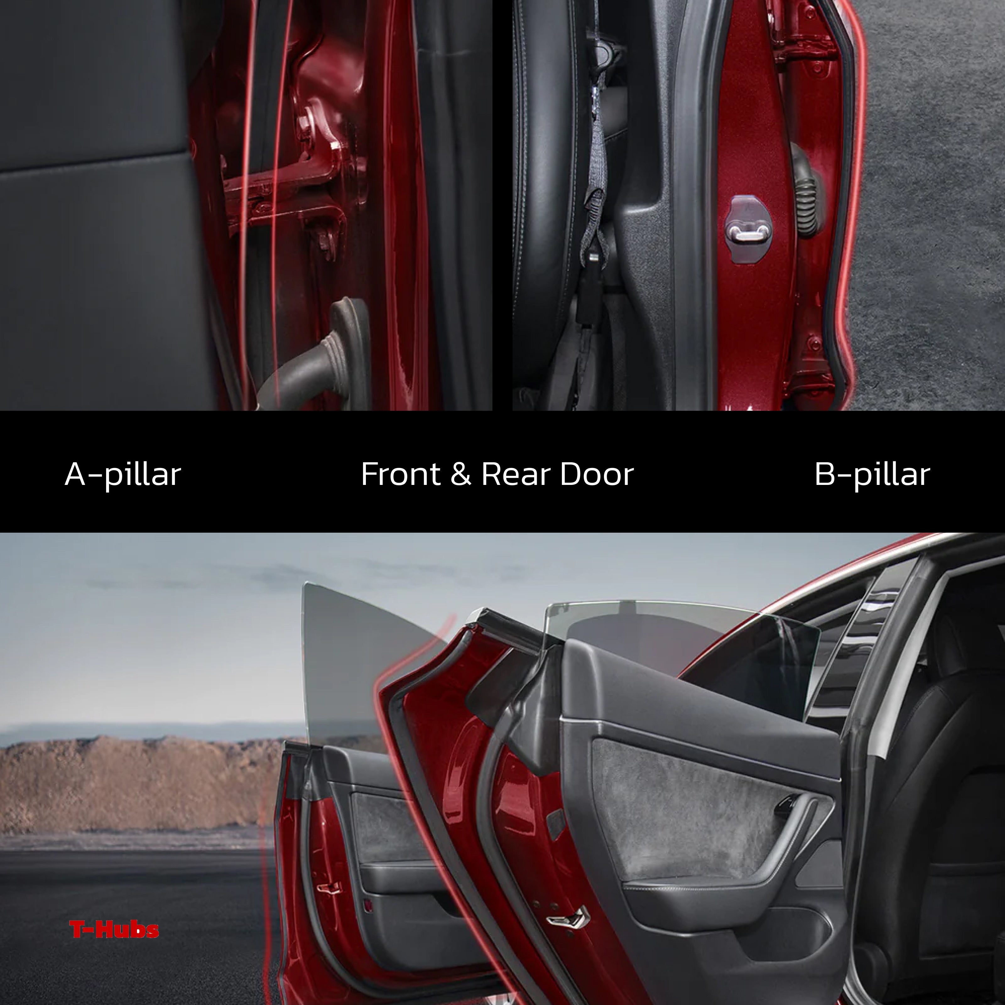 TeslaHubs™ ProGuard : kit avancé de réduction du bruit et d'étanchéité