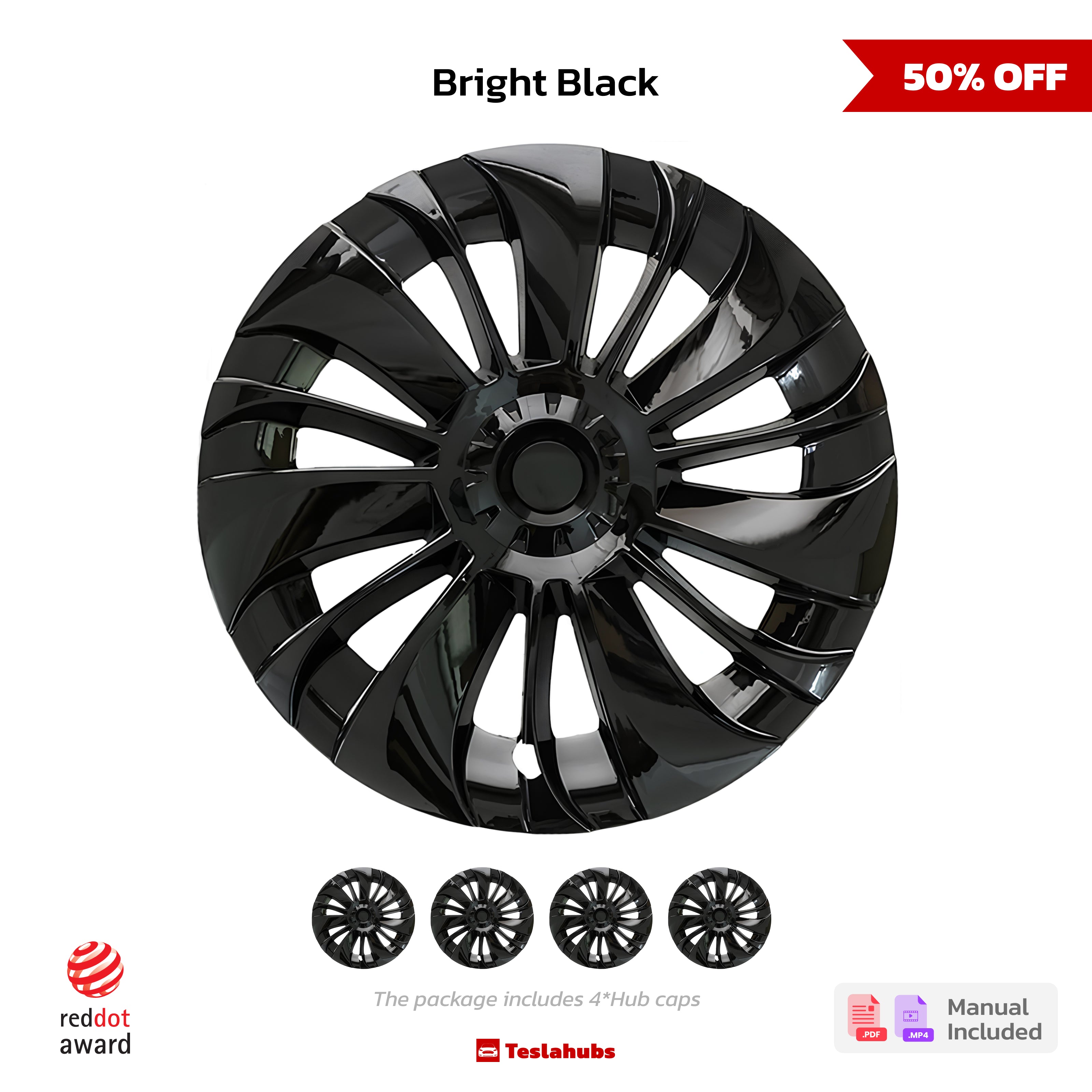 Teslahubs™ Coprimozzo da 19 pollici per Model Y