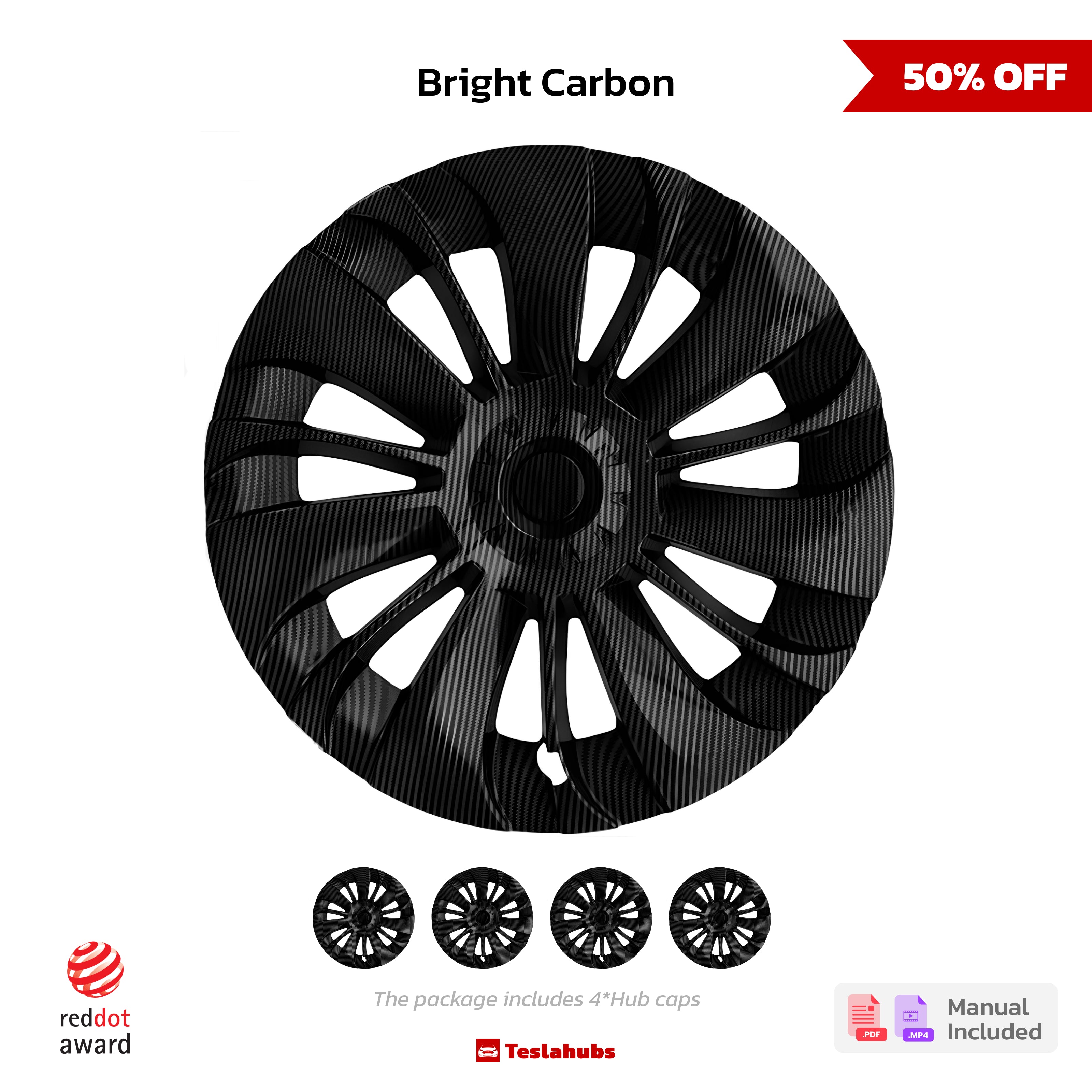 Teslahubs™ Coprimozzo da 19 pollici per Model Y