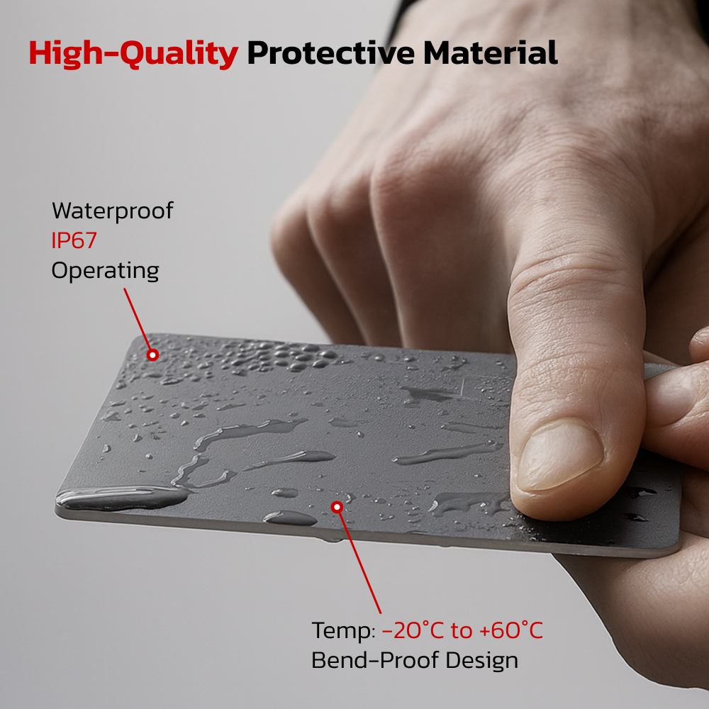 TeslaHubs™ ThinFind - Wireless FindMy Compatible AirTag Card