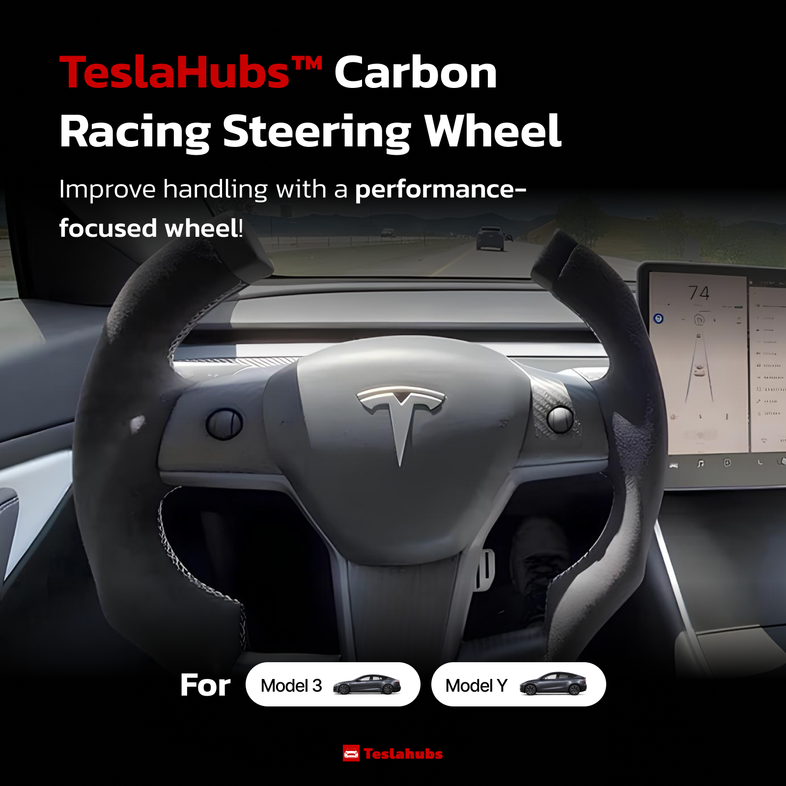 Teslahubs™ Mittelkonsolen-Aufbewahrungsset, Modell 3 / Y
