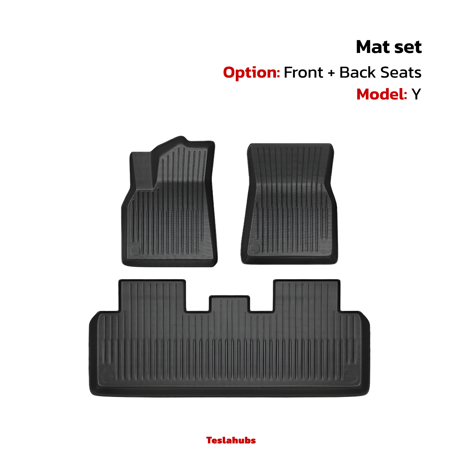 TeslaHubs™ Tapis toutes saisons premium pour Model 3/Y