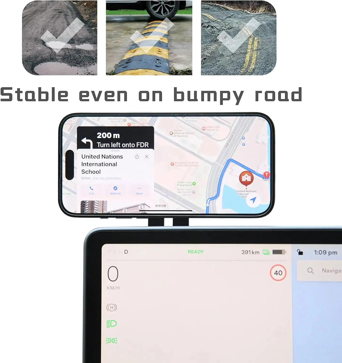 Supporto Magnetico per Telefono da Auto Teslahubs™ Gen2
