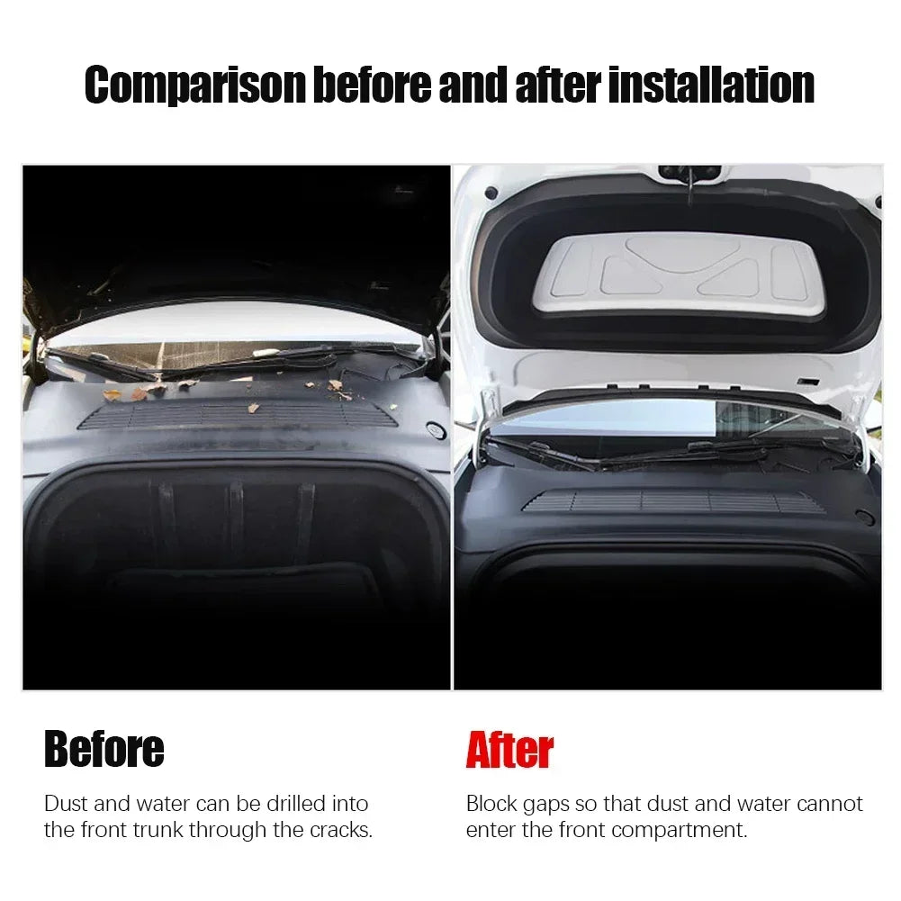 Teslahubs™ Frunk Guard : protection contre les fuites et la poussière