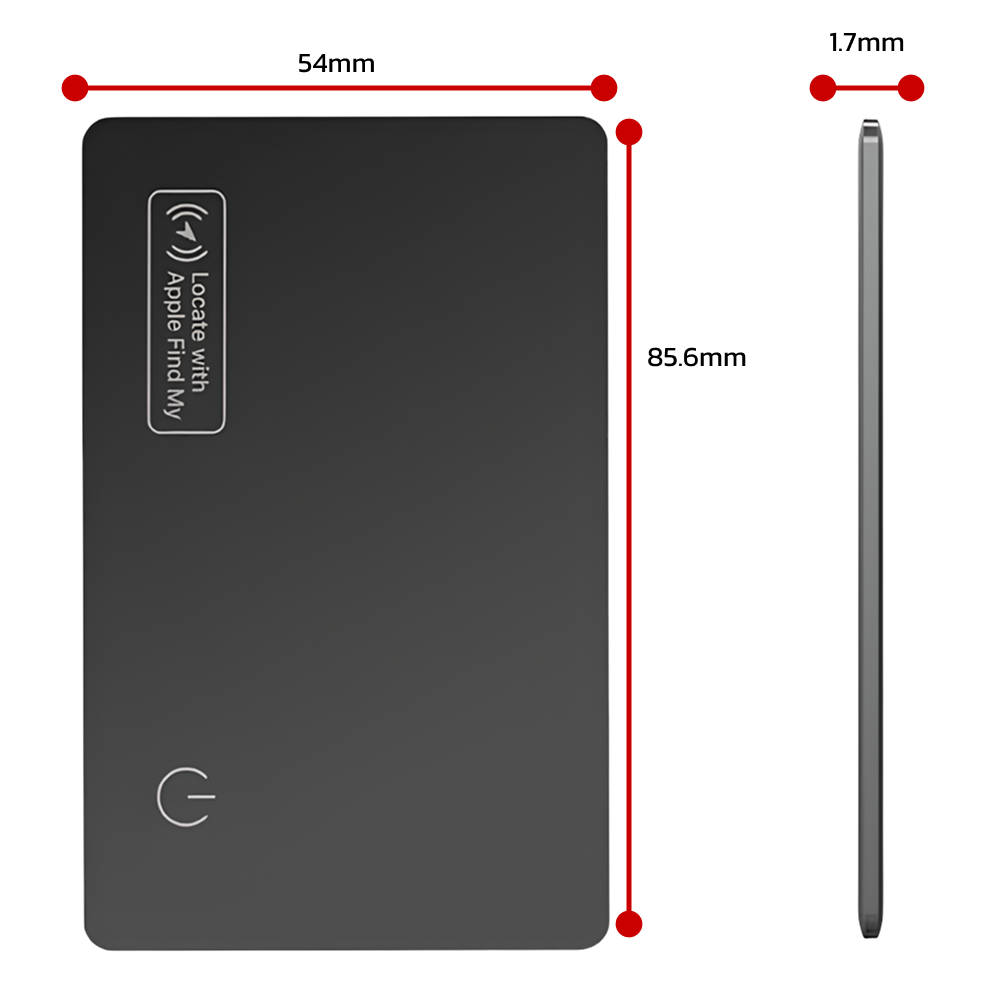 TeslaHubs™ ThinFind - Wireless FindMy Compatible AirTag Card
