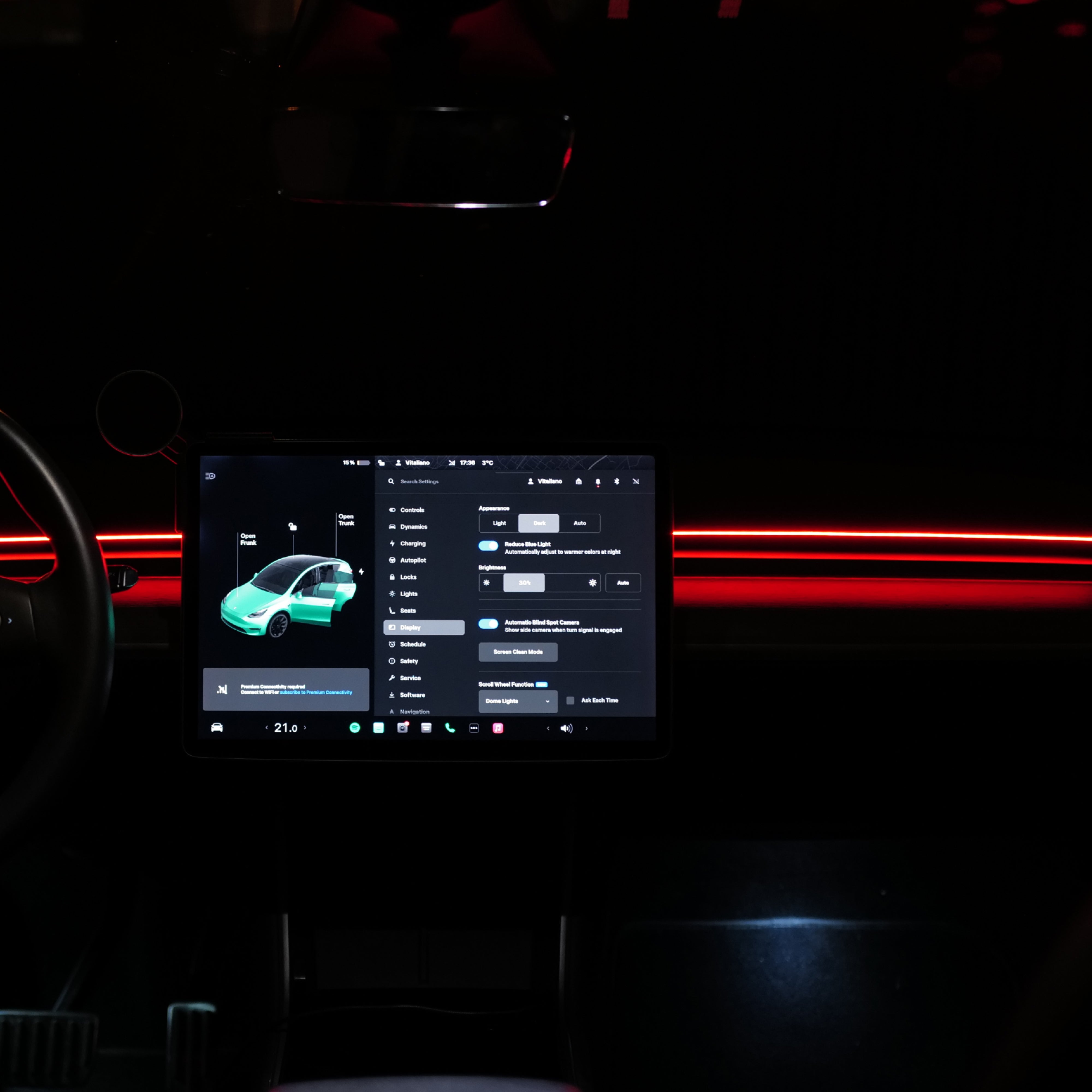 TeslaHubs™ RGB Dash Light