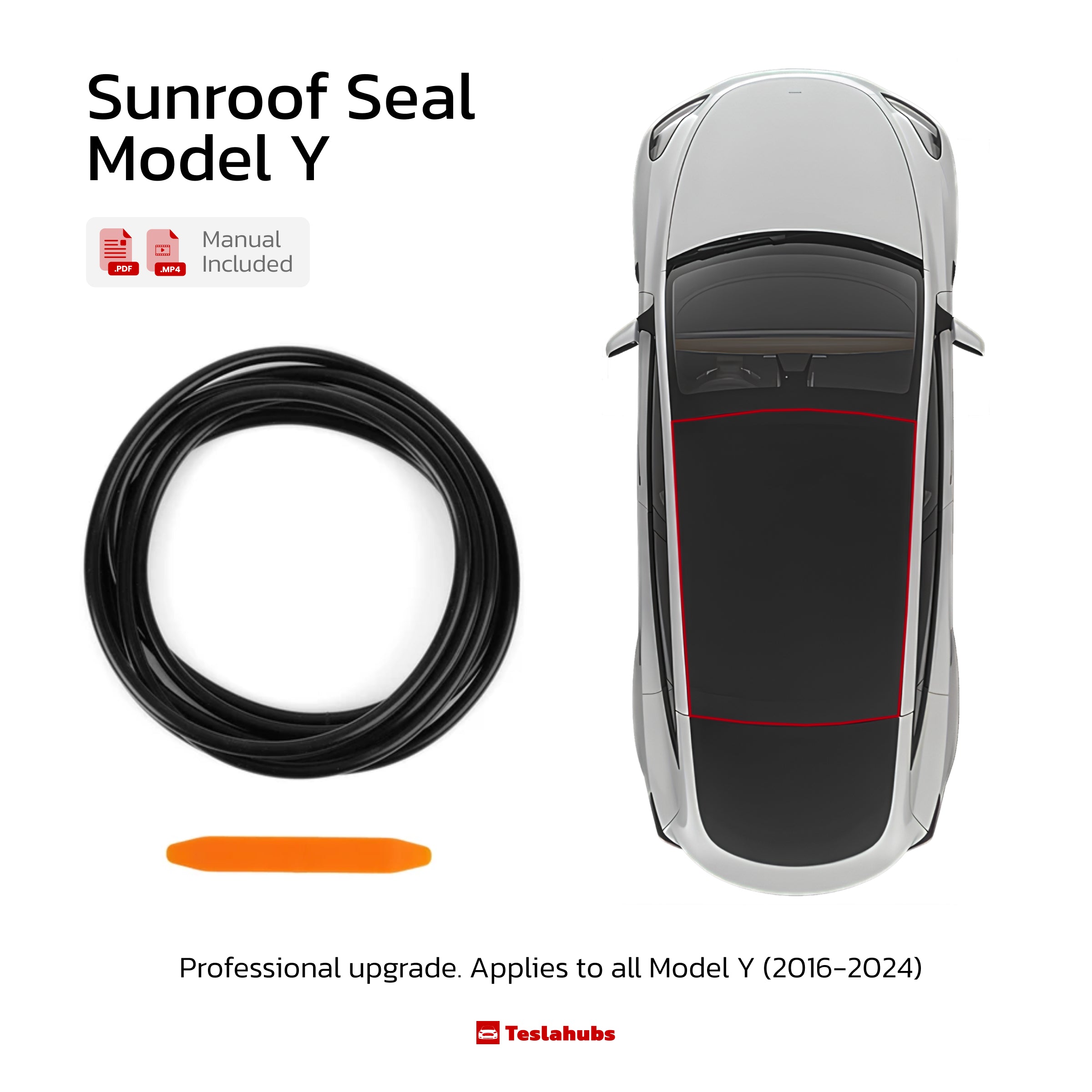 Teslahubs™ Schiebedachdichtung Modell 3/Y