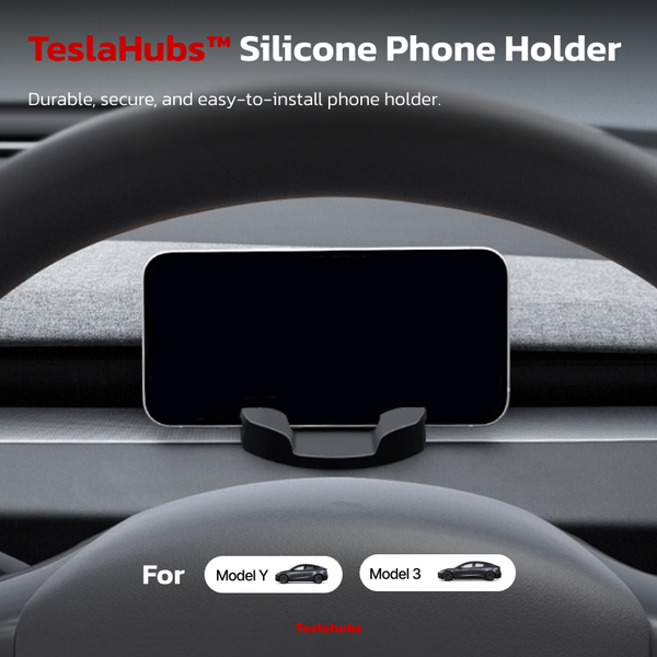 Supporto per telefono in silicone Teslahubs™ per cruscotto