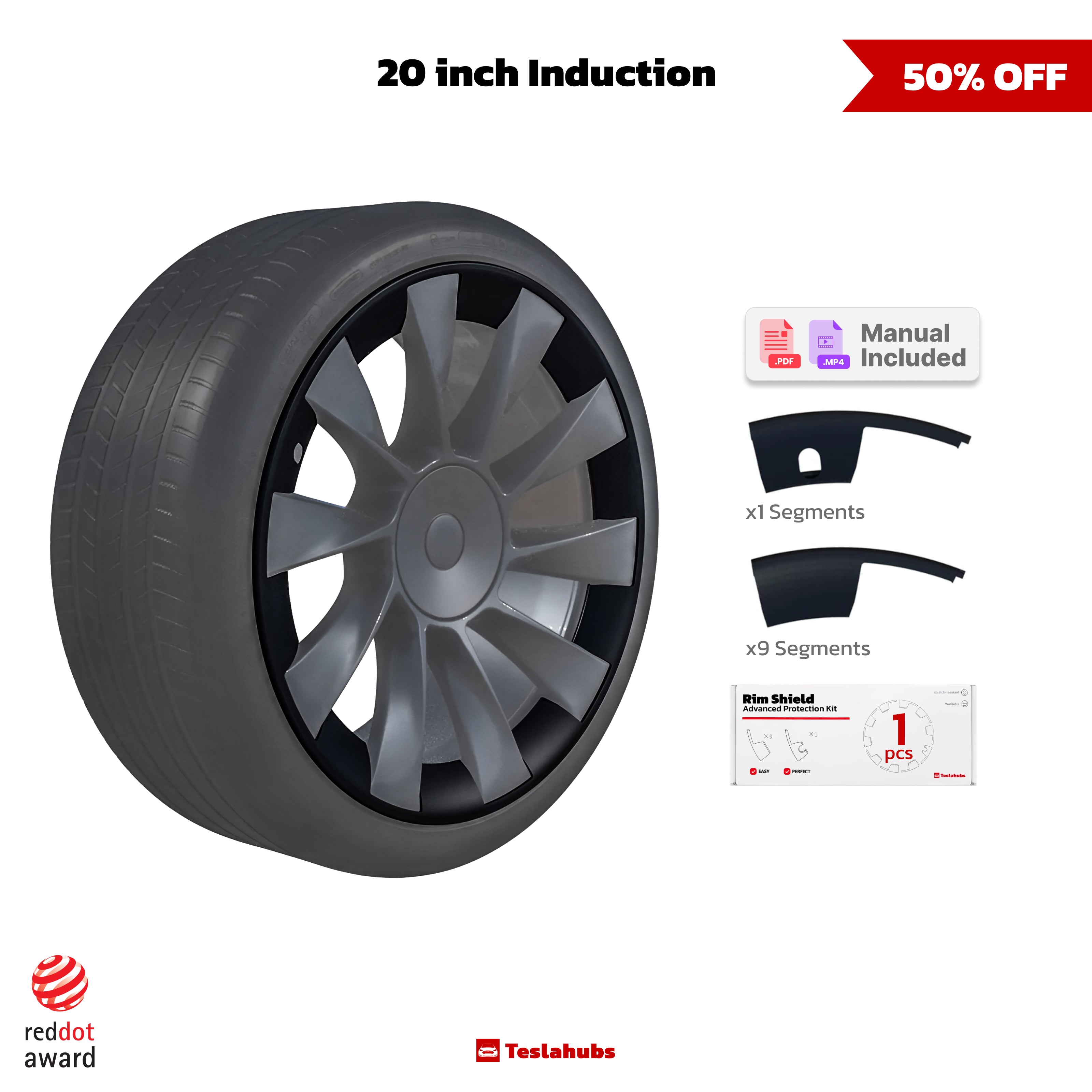TeslaHubs™ Rim Shield Advanced Protection Kit