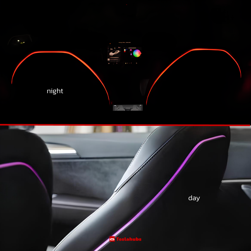 Luci Ambientali RGB per Sedili Posteriori TeslaHubs™