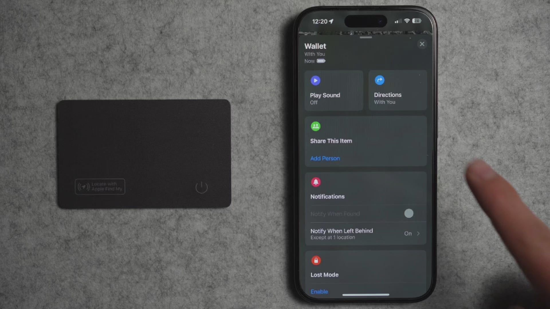 TeslaHubs™ ThinFind - Wireless FindMy Compatible AirTag Card