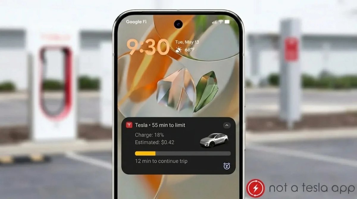 Tesla Android App Adds Real-Time 'Live Update' Notifications