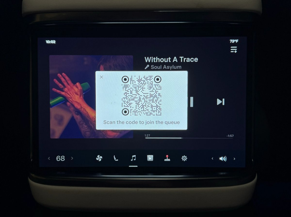 Tesla Caraoke Changes: Rear Screen Support Removed, Mobile Queue Added