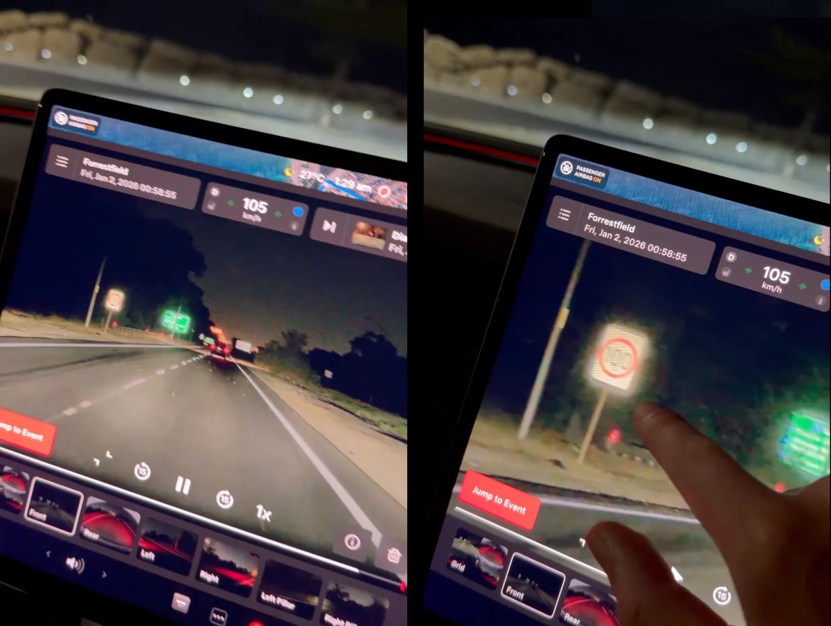 Tesla Adds Zoom Feature to Dashcam Viewer [VIDEO]