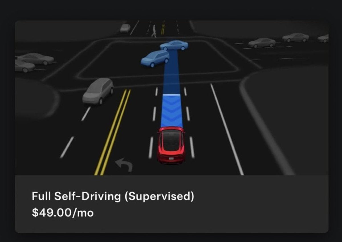 Tesla Reduces FSD Subscription to $49/Month for Vehicles With Enhanced Autopilot