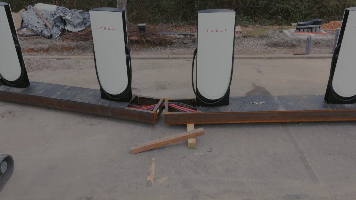 Tesla Launches Folding Superchargers for Faster, Cheaper Installs