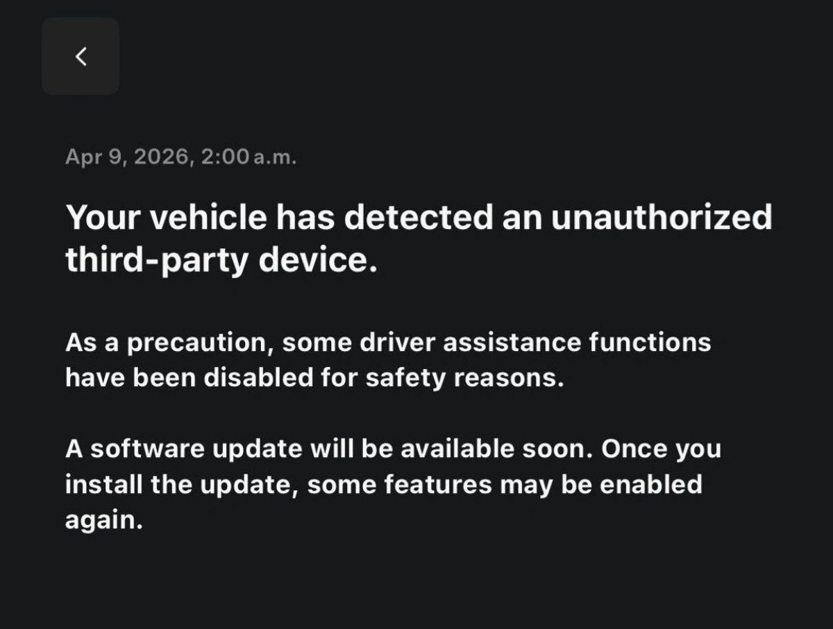 Tesla Disables FSD On 'Jailbroken' Cars Using Cheat Devices