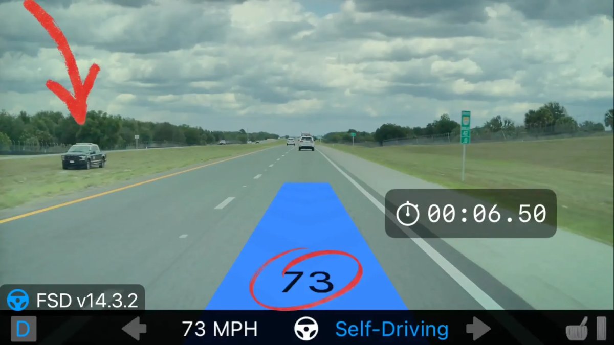 Tesla FSD Learns to Slow Down for Police [VIDEO]