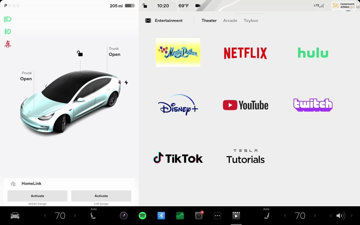 Tesla Appears to be Adding Support for More Streaming Services to Tesla Theater