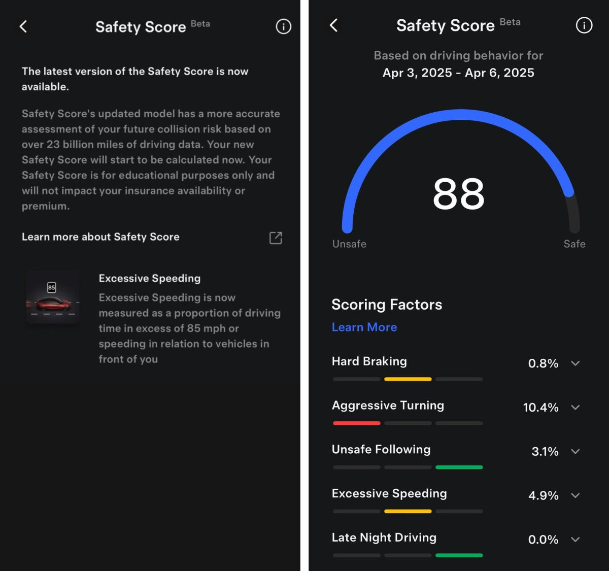 Tesla Introduces Safety Score Disputes for Tesla Insurance